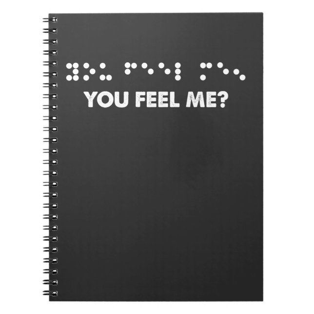 Carnet Points Braille Vous Me Sentez Braille Lettres Aveu (Devant)