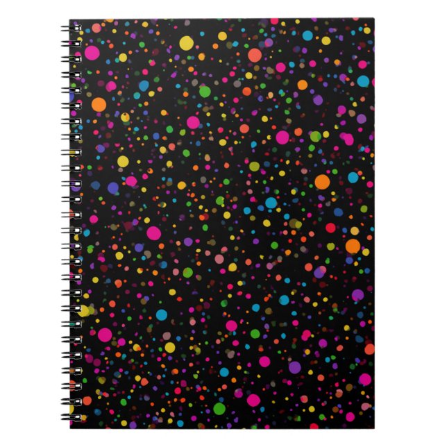 Carnet Points Brillants Multicolores (Devant)