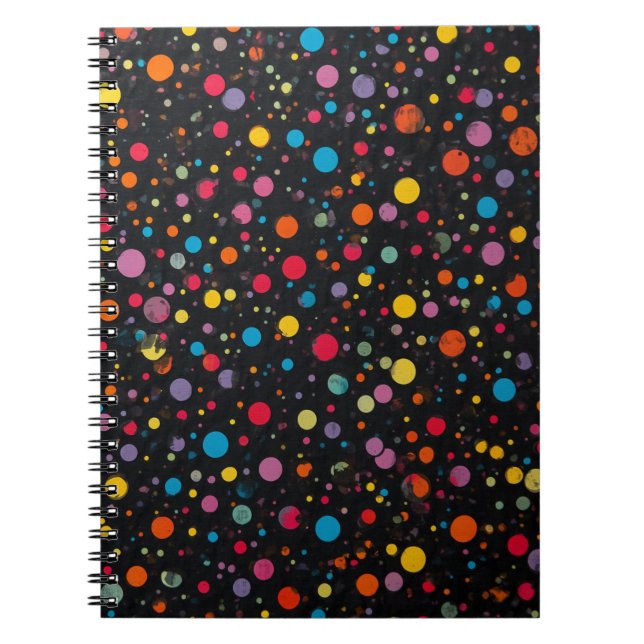 Carnet Points Brillants Multicolores (Devant)