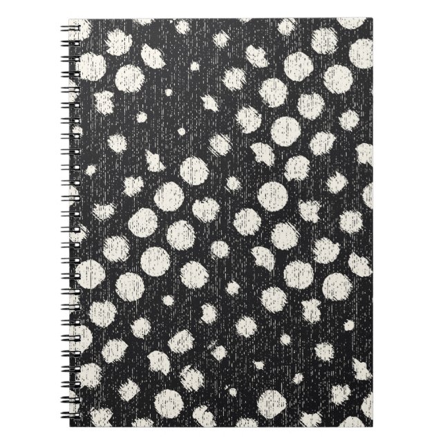 Carnet Points cassés monochromes brossé Arrière - plan te (Devant)