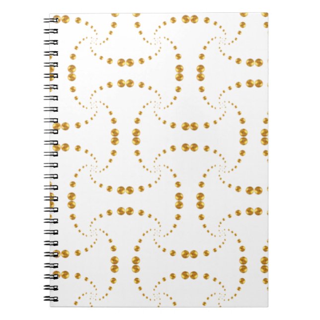 Carnet Points dorés élégants (Devant)