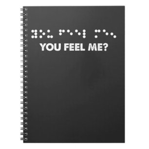 Carnet Points en braille Vous Me Sentez Braille Lettres A