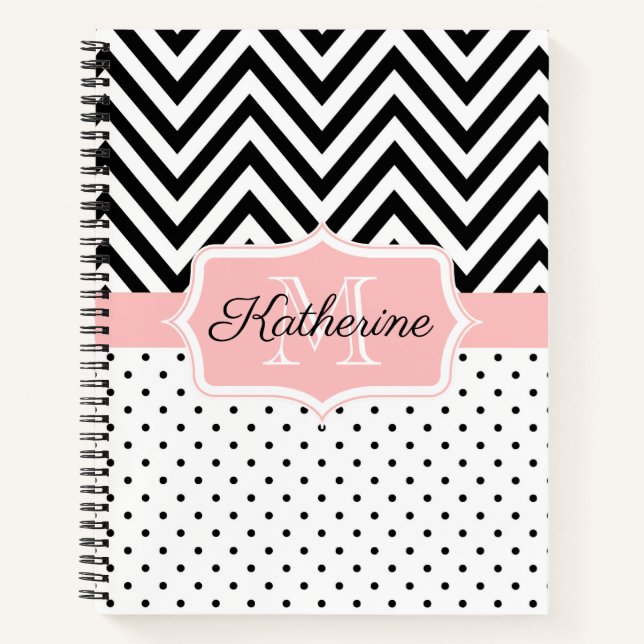 Carnet Points mignons et Chevron (Devant)