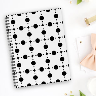 Carnet Points noirs, Motif à pois, Points, Pointillé