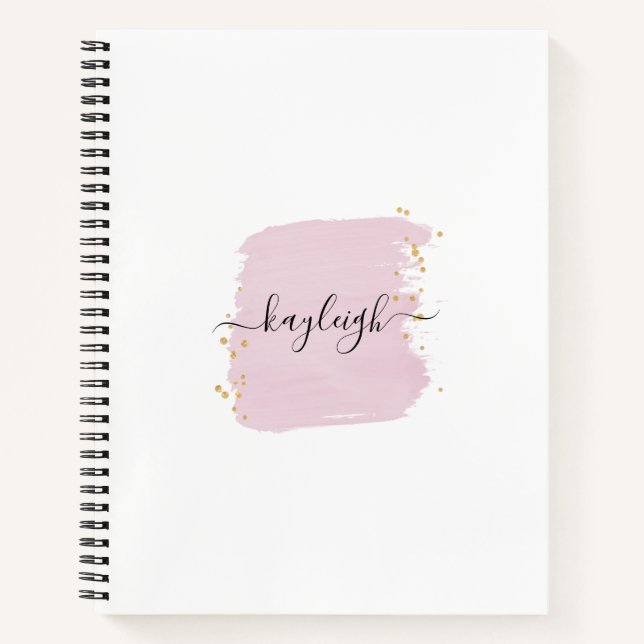 Carnet Points Or Broussailleux Brush Stroke (Devant)