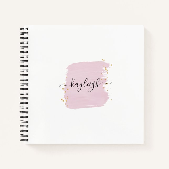 Carnet Points Or Broussailleux Brush Stroke (Devant)
