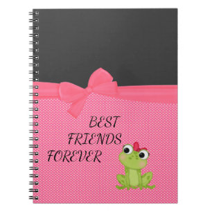 Carnet Points polka, Grenouille mignonne - Message motiva