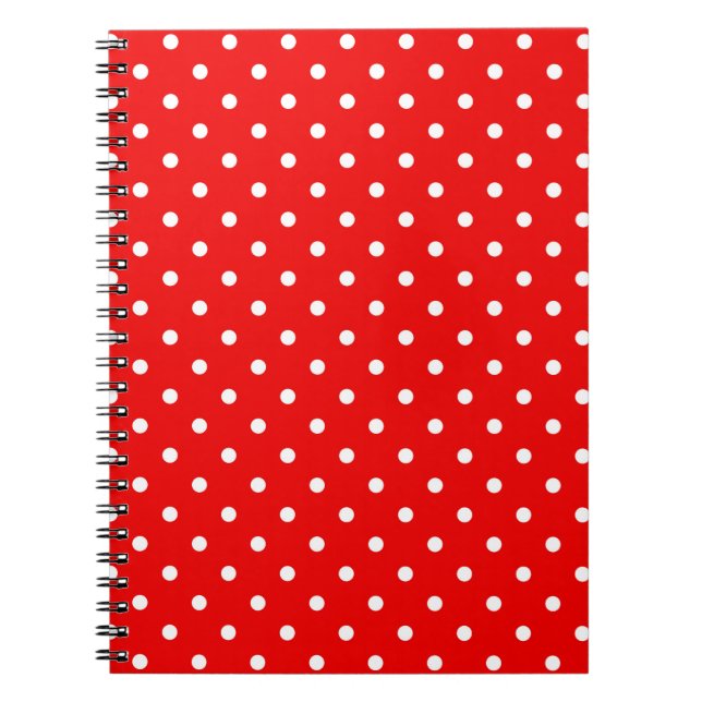 Carnet Points polka rouge (Devant)