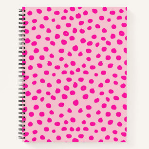 Carnet Points roses Preppy Points Posters de animaux mode