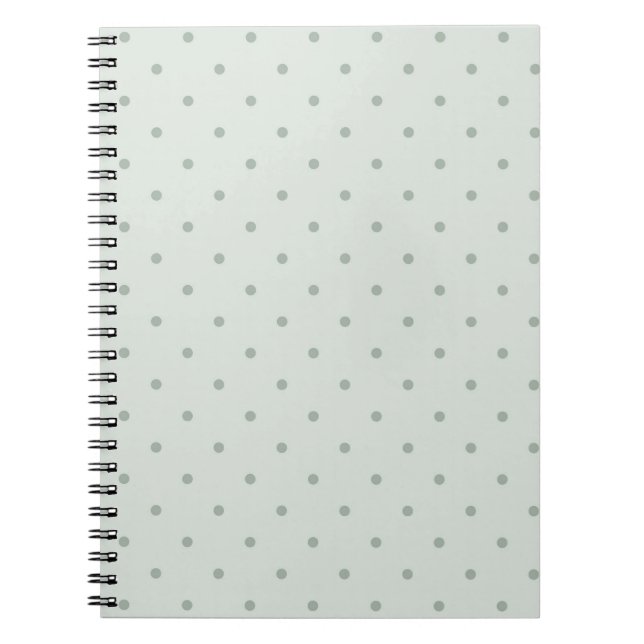Carnet Points Vert Menthe (Devant)