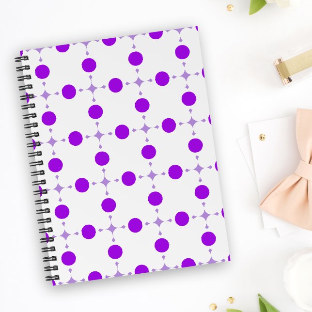 Carnet Points violets, Motif à pois, Pois, Pointillé (Créateur téléchargé)