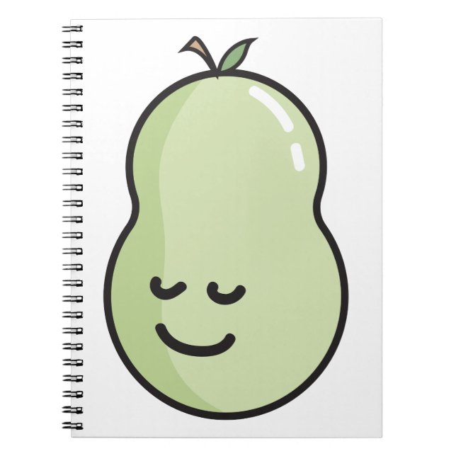 Carnet Poire avec un sourire (Devant)