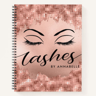 Carnet Poireaux & Brosses Maquillage Artiste Rose Or