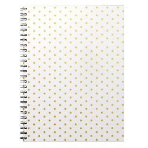 Carnet Pois d'or de mode