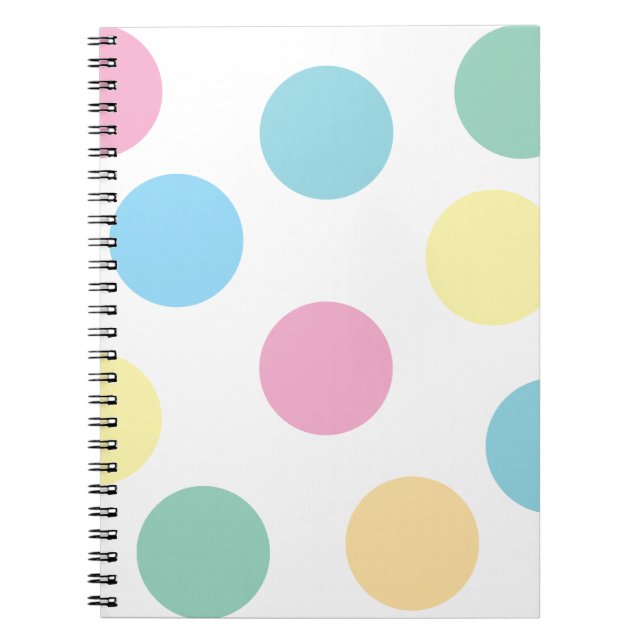Carnet Pois multicolores (Devant)