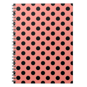 Carnet Pois noirs à la pêche