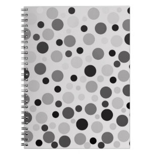 Carnet Pois Noirs Et Gris,