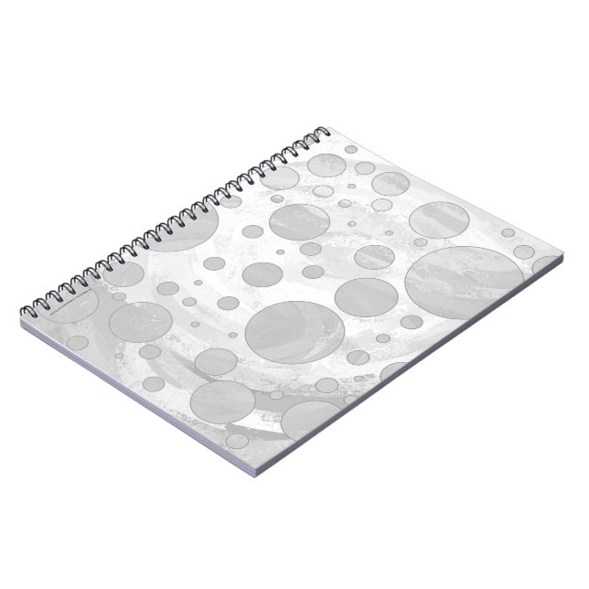 Carnet Pois Rainy Sky Grey (Côté gauche)