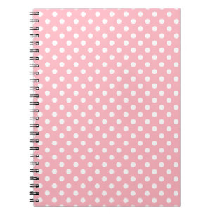 Carnet Pois rose clair
