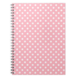Carnet Pois rose clair