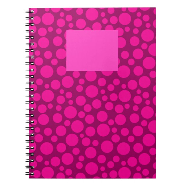 Carnet Pois rose Crimson (Devant)