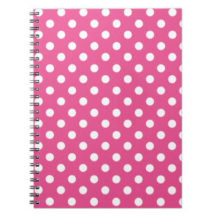 Carnet Pois rose et blanc