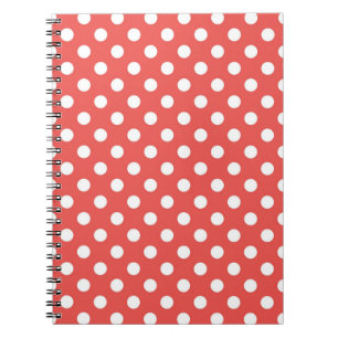 Carnet Pois rouges et blancs