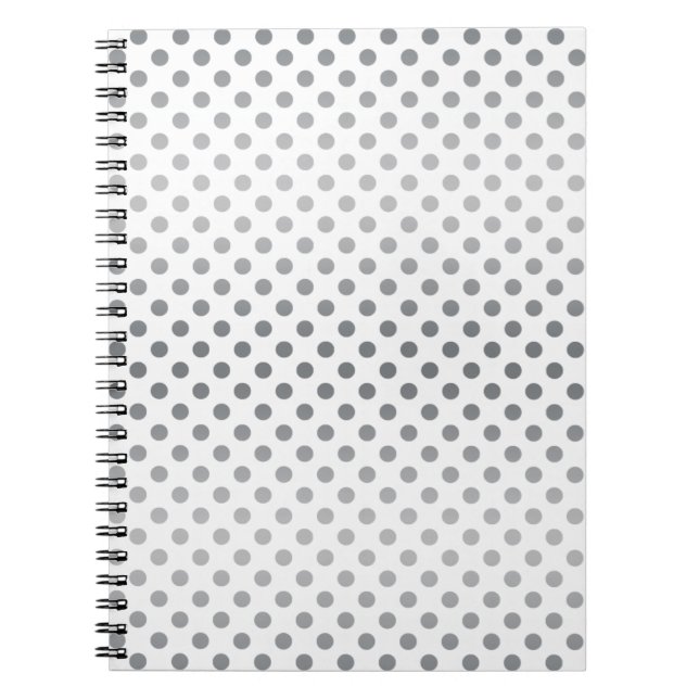 Carnet Pois Silver Gradient par Shirley Taylor (Devant)