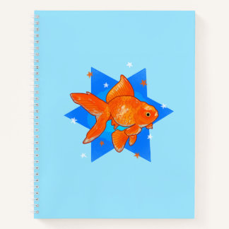 Carnet Poisson rouge avec des étoiles