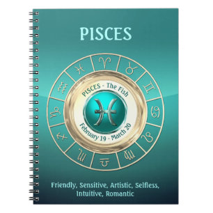 Carnet POISSONS - les traits de personnalité de signe de