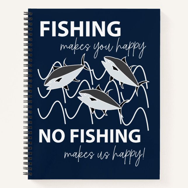 Carnet Poissons Nager Dans La Pêche À L'Eau (Devant)