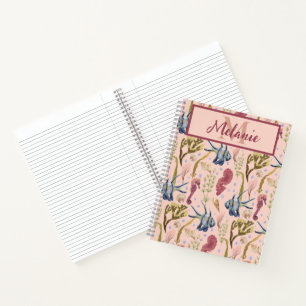 Carnet Poissons tropicaux Chevaux de mer Coques Plantes a