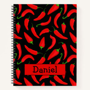 Carnet Poivre rouge épicé Personnalisé