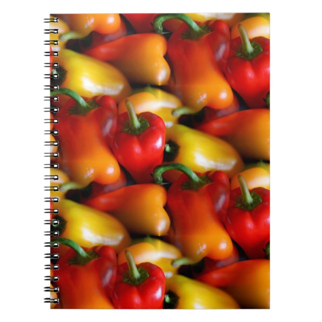 Carnet Poivrons rouges et jaunes (Devant)
