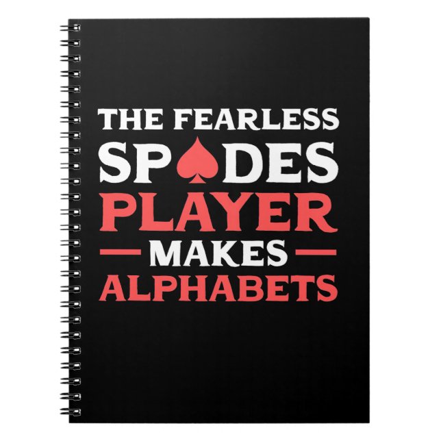 Carnet Poker The Fearles Spades Player (Devant)