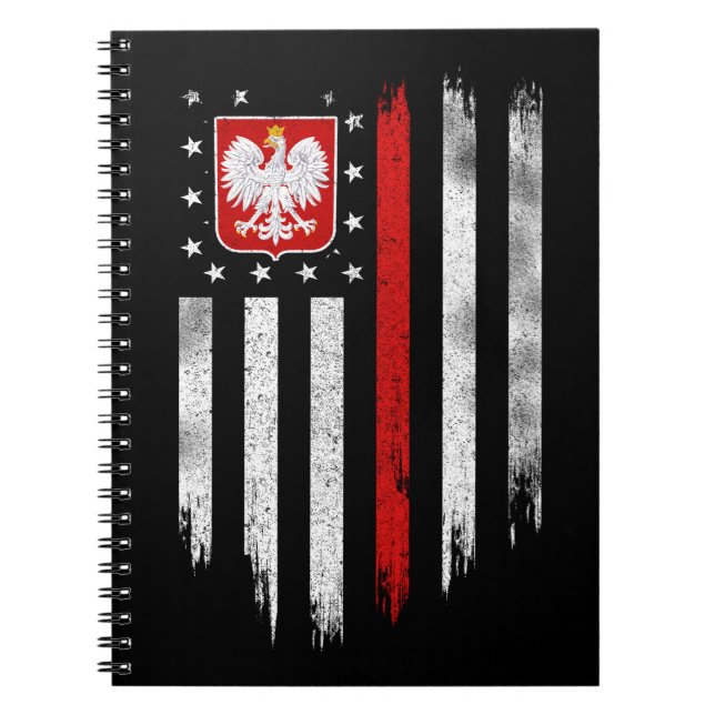 Carnet Polish American Flag Combo Poland Usa Polska (Devant)