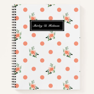 Carnet Polka rose et Rose