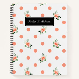 Carnet Polka rose et Rose