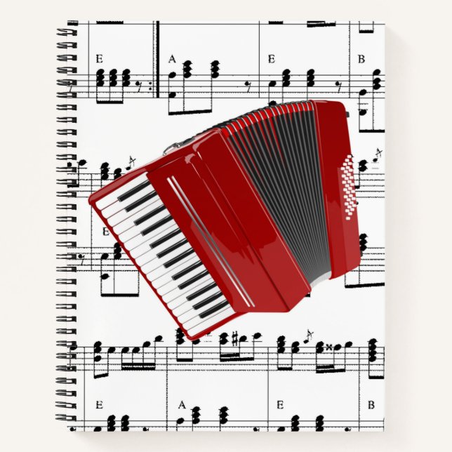 Carnet Polkisons, Accordéon Rouge, (Devant)