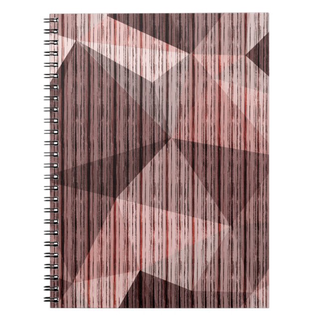 Carnet Polygone de texture beige et brune (Devant)