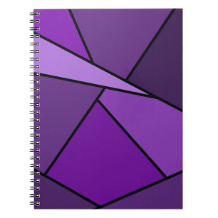 Carnet Polygones violets Abstraits