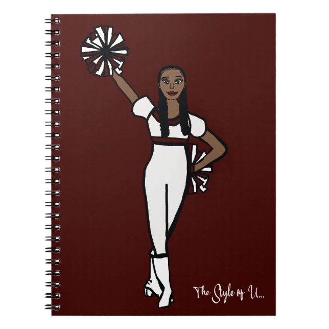 Carnet Pom Dancer White Burgundy Accent P (Devant)