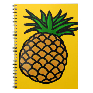 Carnet pomme-25251 CARTOON PINEAPPLE YUMMY DELICIEUX FRUI