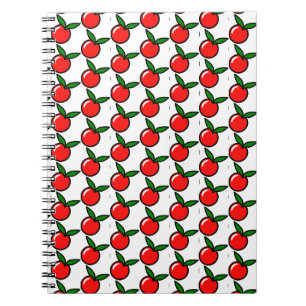 Carnet Pomme mignonne ou cerise, Dessin de cuisine amusan