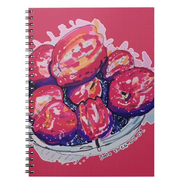 Carnet Pommes Abstraites (Devant)