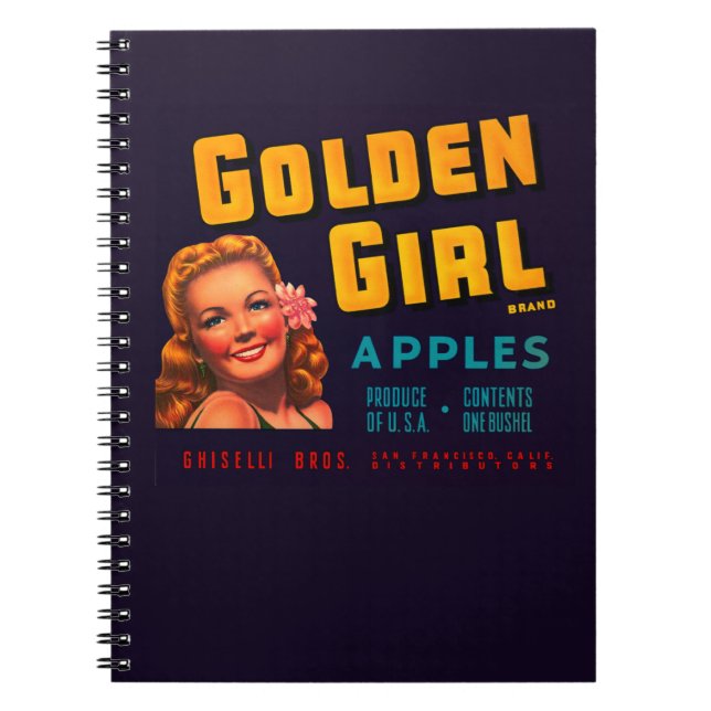 Carnet Pommes de fille d'or (Devant)