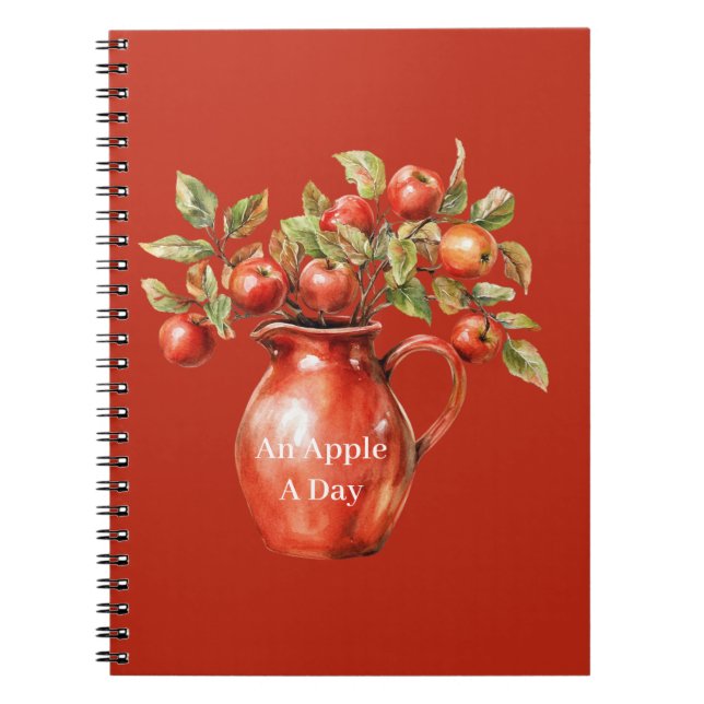 Carnet Pommes de Vase Rouge (Devant)