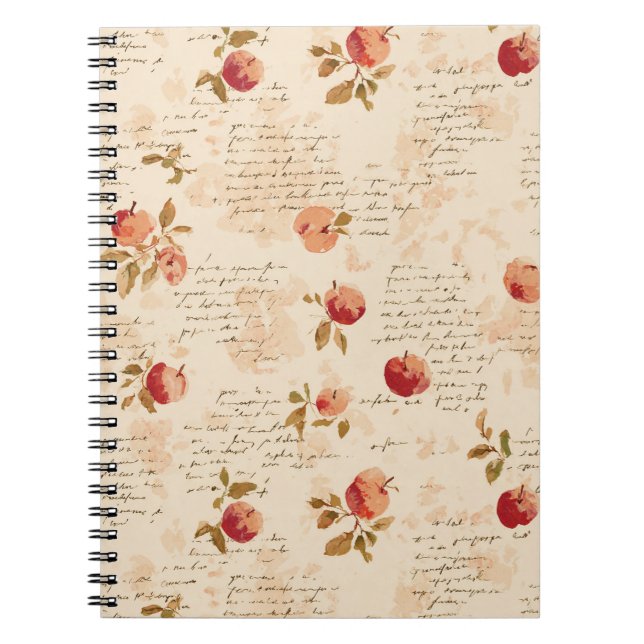 Carnet Pommes rouges françaises  (Devant)