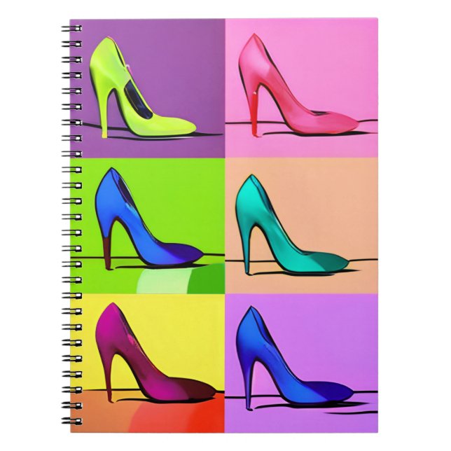 Carnet Pompes stilettos, Affiche d'art de talons hauts (Devant)