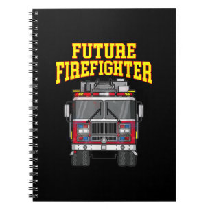 Carnet Pompiers De Papa-Son Nephew Boys Futur Feu
